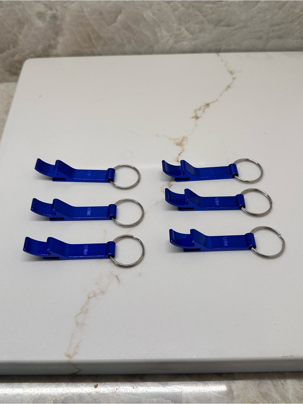 Bud Light Blue Bottle Opener Keychain Set of 6 NWOT - Picture 2 of 4
